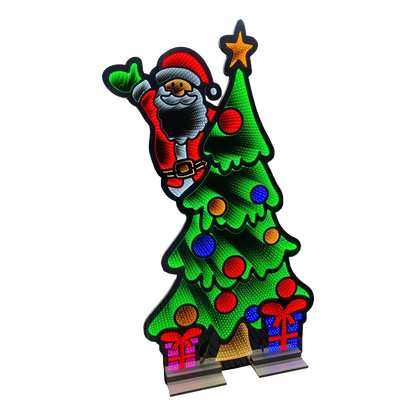 Decorazione Albero e Babbo Natale 120 cm Infinity Light