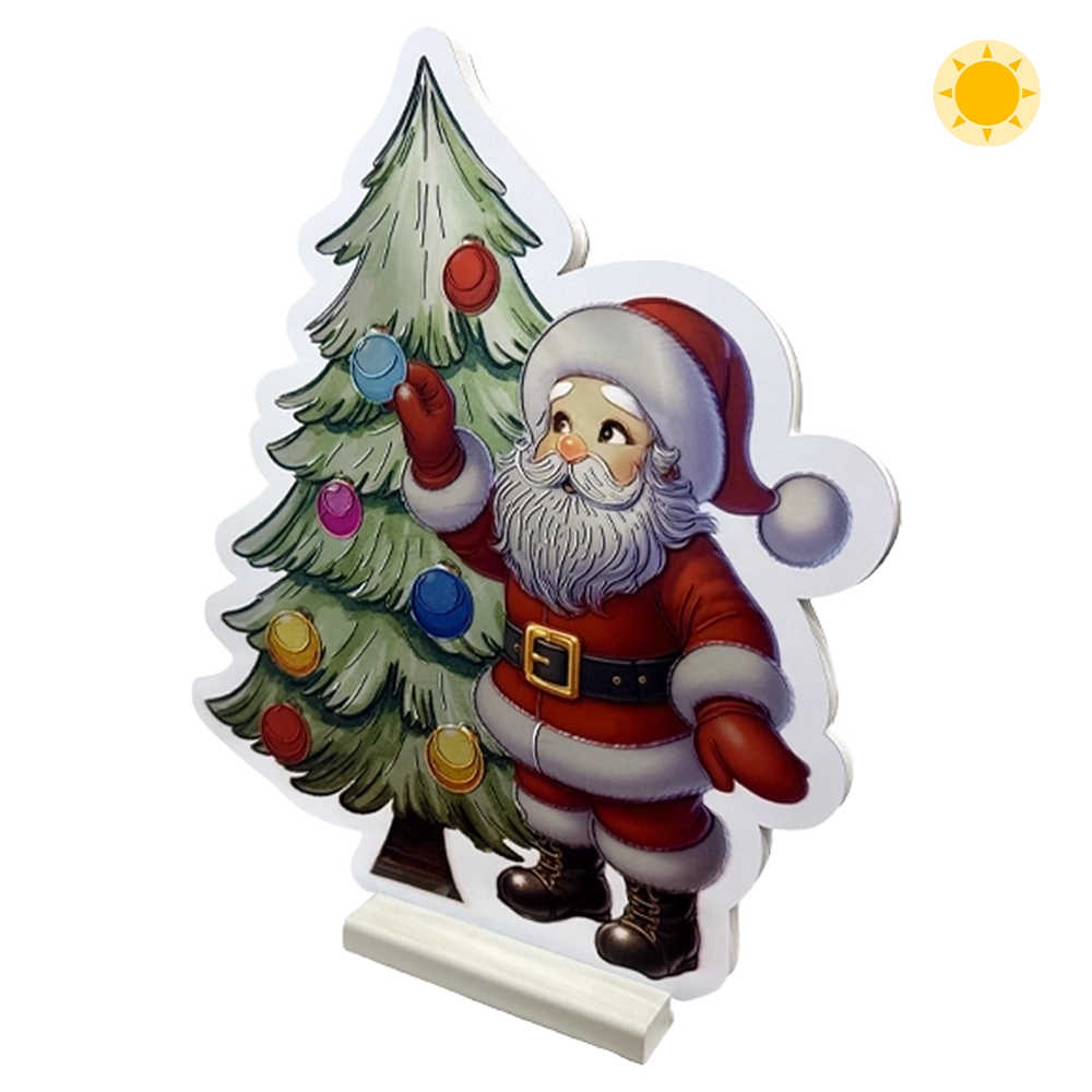 Babbo Natale con Albero Infinity D&N LED 40 cm