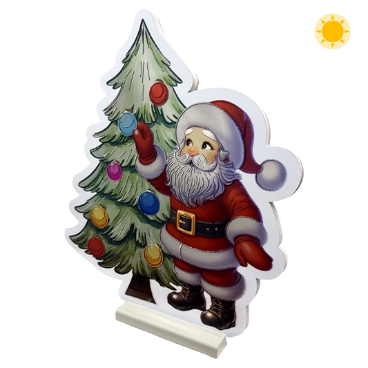 Babbo Natale con Albero Infinity D&N LED 40 cm