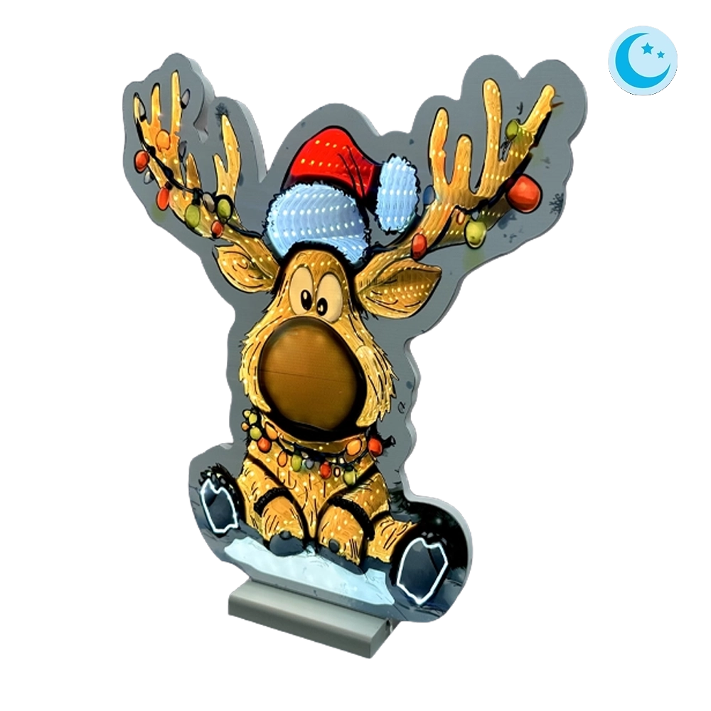 Renna Cartoon Luminosa Infinity D&N LED 60 cm