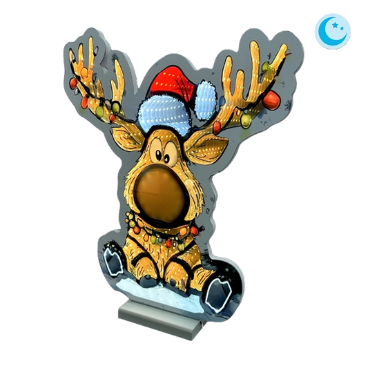 Renna Cartoon Luminosa Infinity D&N LED 60 cm