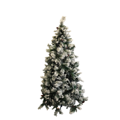 Albero artificiale germogliato innevato 180 cm