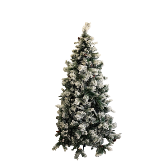 Albero artificiale germogliato innevato 180 cm
