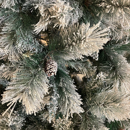 Albero artificiale germogliato innevato 180 cm