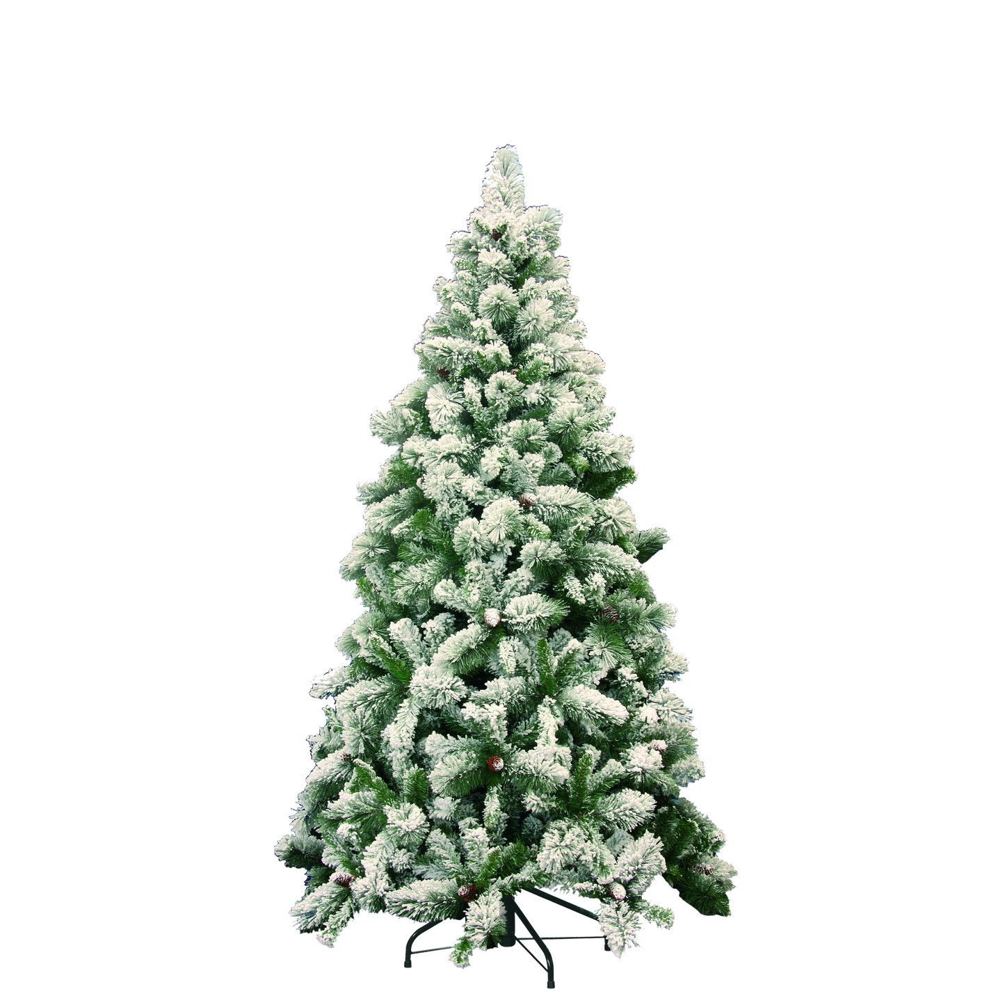 Albero artificiale germogliato innevato