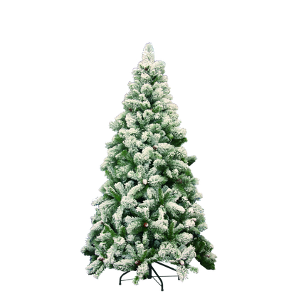 Albero artificiale germogliato innevato