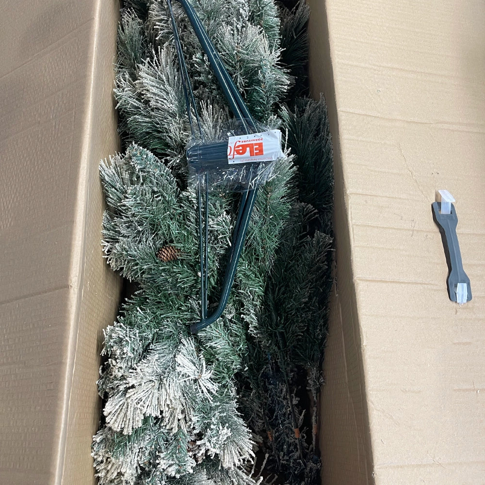 Albero artificiale germogliato innevato 180 cm