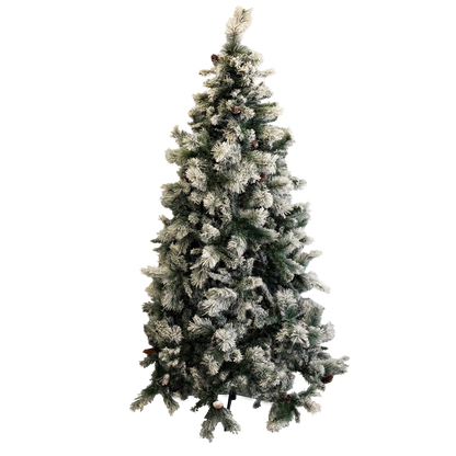 Albero artificiale germogliato innevato 180 cm