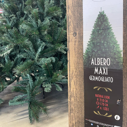 Albero artificiale maxi germogliato  210 cm