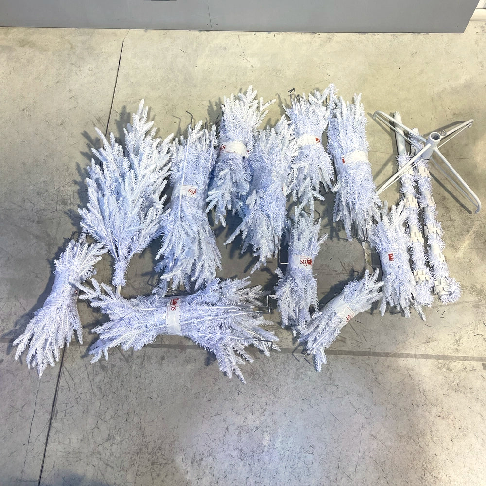 Albero di Natale Artificiale Patagonia Bianco – Iper-Realistico e Folto (H 180 cm / 210 cm)