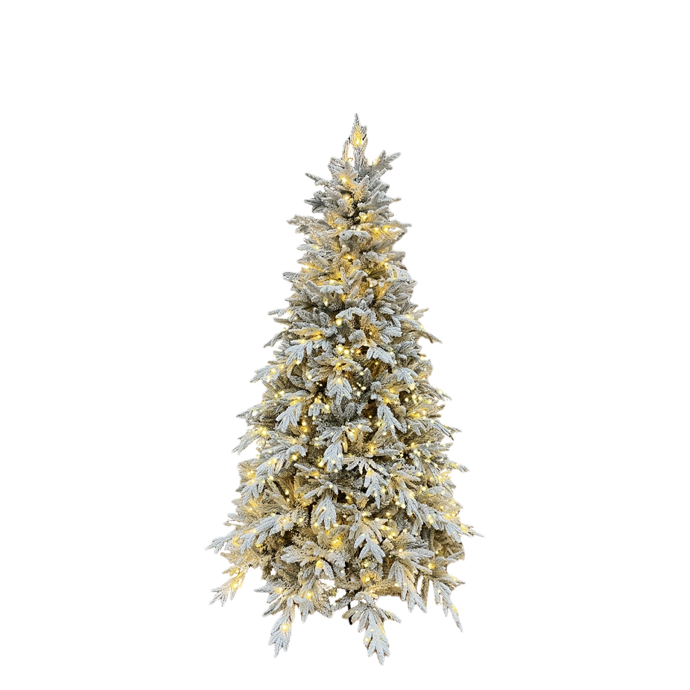 Albero di Natale Artificiale Patagonia Innevato Pre-Illuminato LED (H 180 cm / 210 cm)
