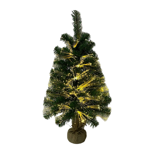 Albero di Natale artificiale 60cm Fibre Ottiche Luce