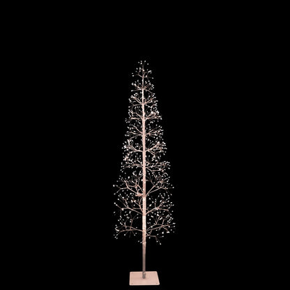 Albero Slim Luminoso con Gocce LED Bianco Caldo – 150, 180 e 210 cm
