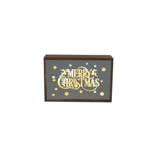 Quadretto Decorativo in Vetro con Scritta e LED