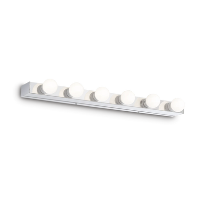 PRIVÉ AP6 Ideal Lux 045627 - Applique specchio 6 luci cromo