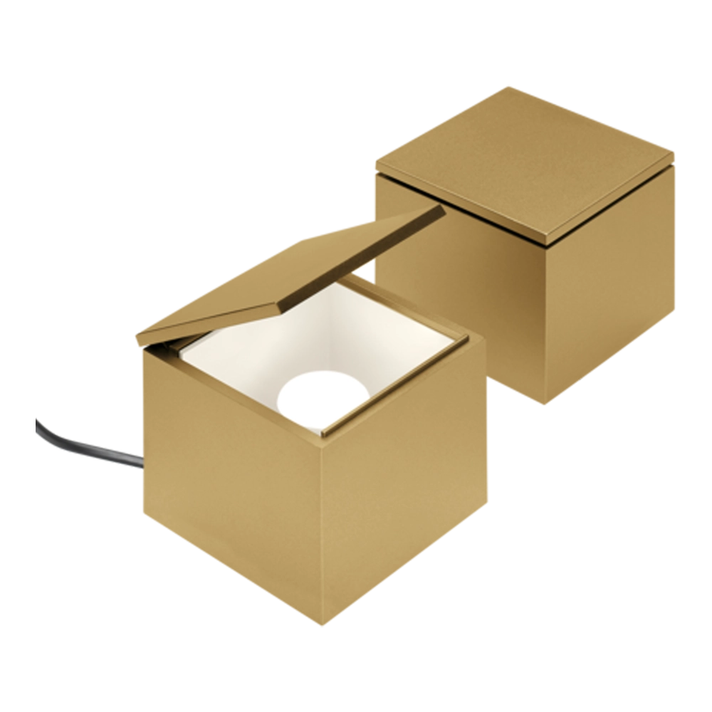 Lampada da Comodino Cubo Luce Metallizzato | Cini & Nils LLCACCNCUB.00249