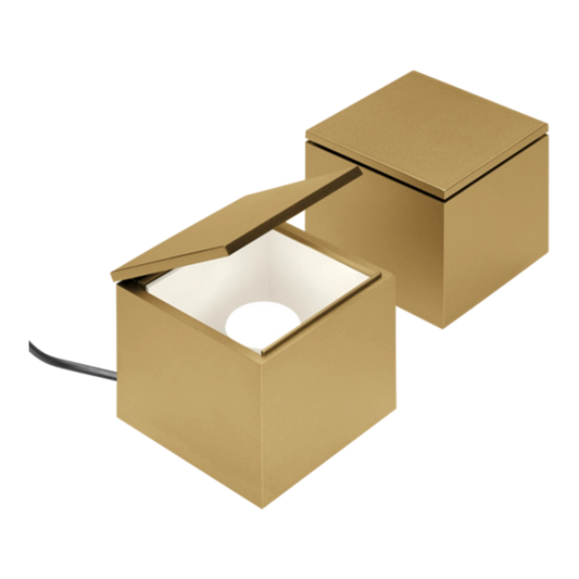 Lampada da Comodino Cubo Luce Metallizzato | Cini & Nils LLCACCNCUB.00249