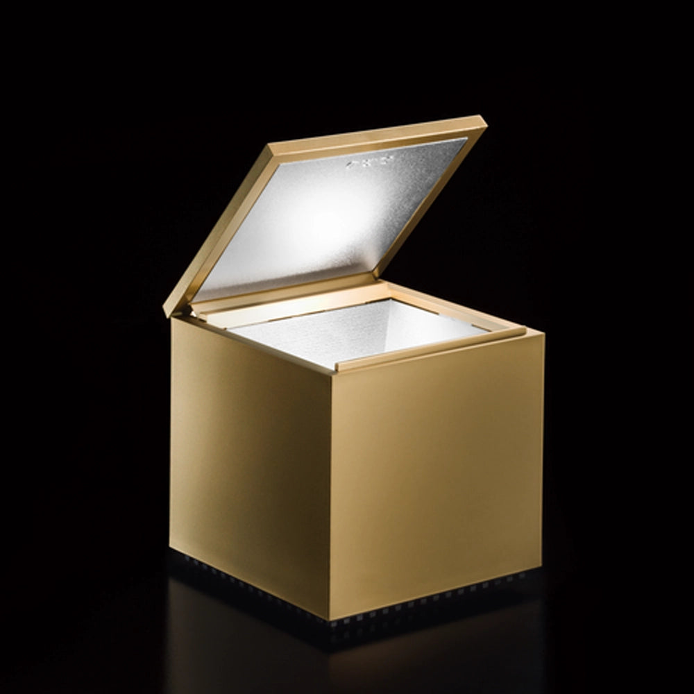 Lampada da Comodino Cubo Luce Metallizzato | Cini & Nils