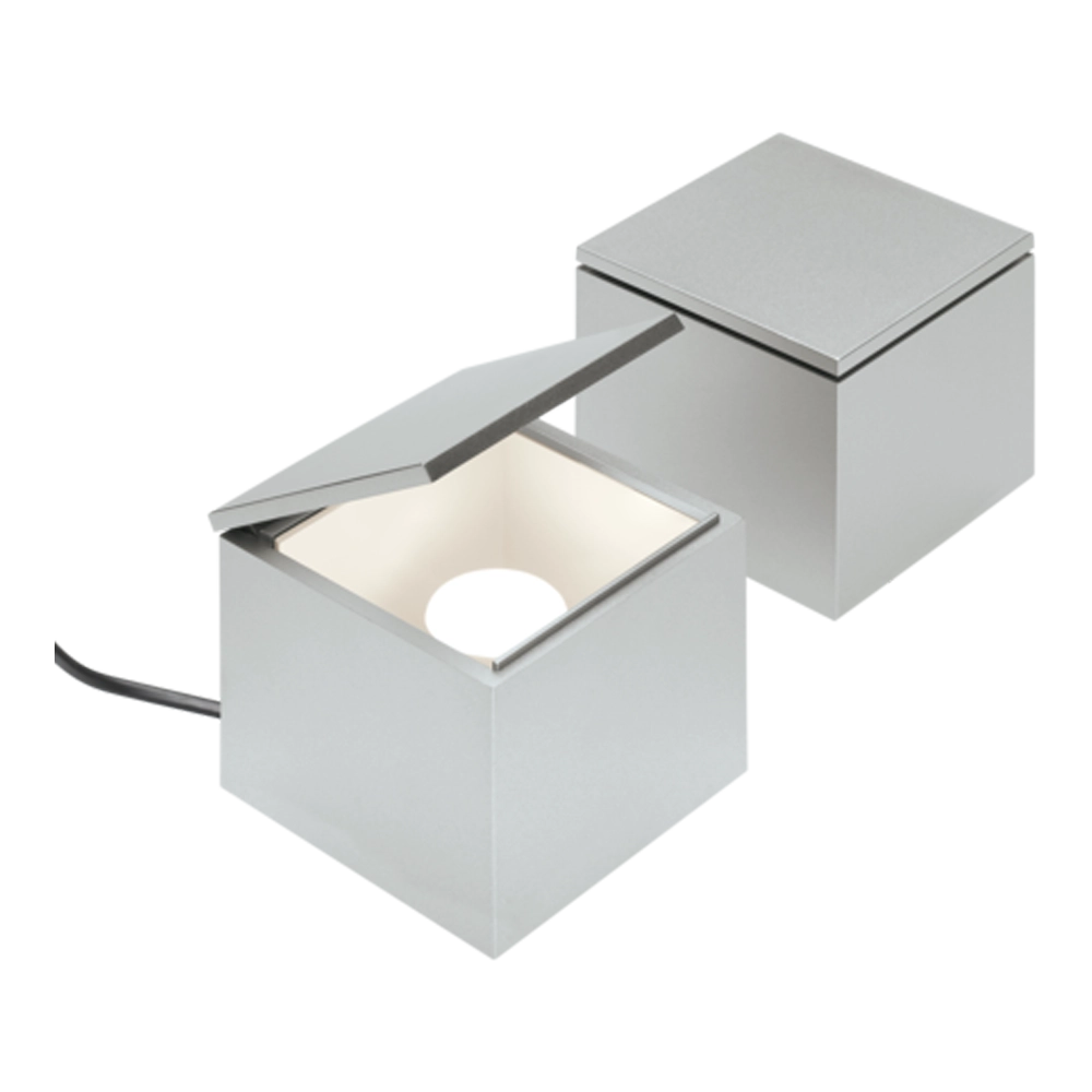 Lampada da Comodino Cubo Luce Argento | Cini & Nils LLCACCNCUB.00288