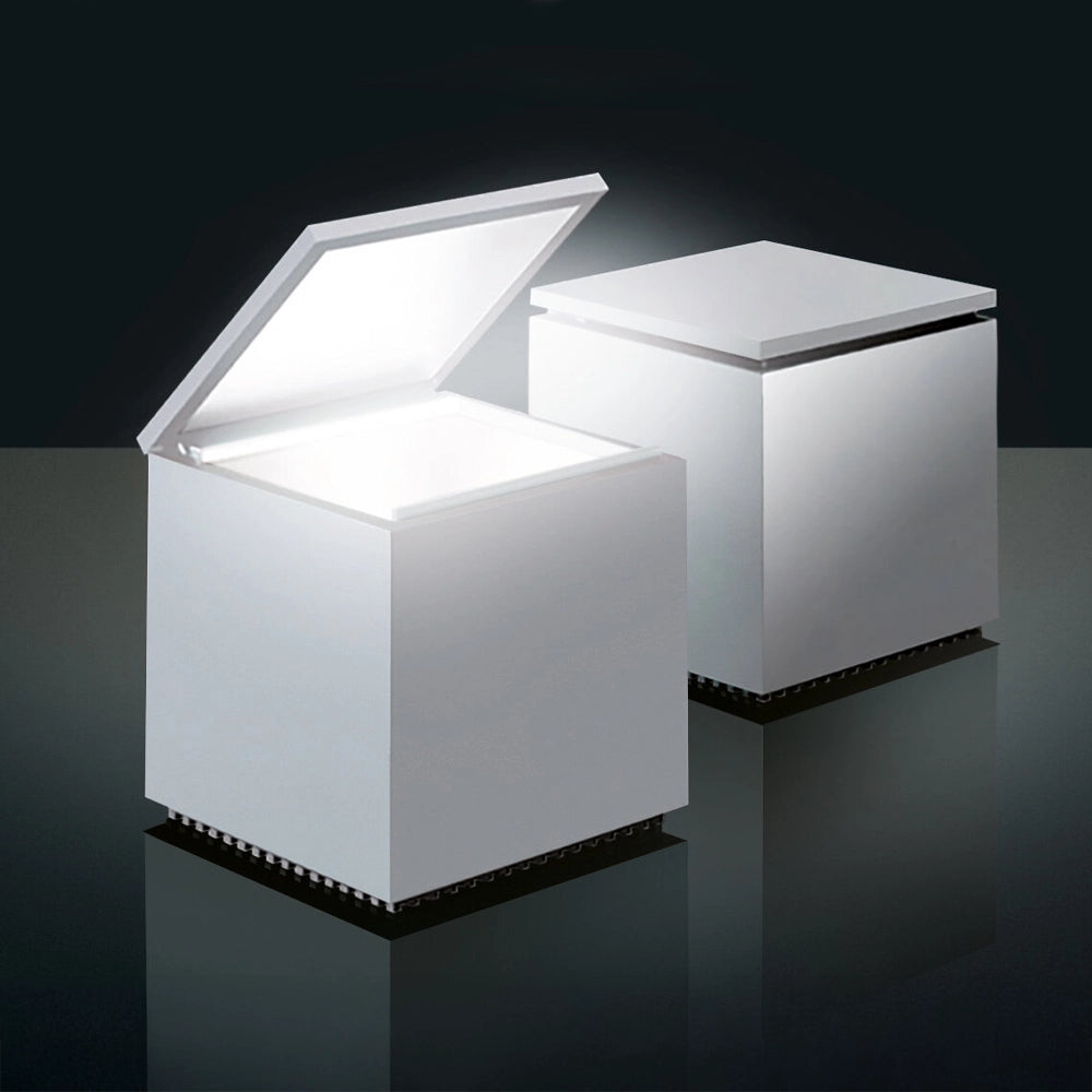 Lampada da Comodino Cubo Luce Bianco Opaco | Cini & Nils LLCACCNCUB.00136