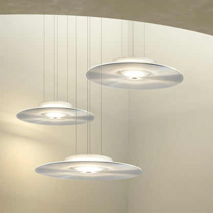 FLUDD Sospensione - lampada LED a Luce Diffusa con Mini-Prismature Antiabbaglianti