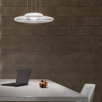 FLUDD Sospensione - lampada LED a Luce Diffusa con Mini-Prismature Antiabbaglianti