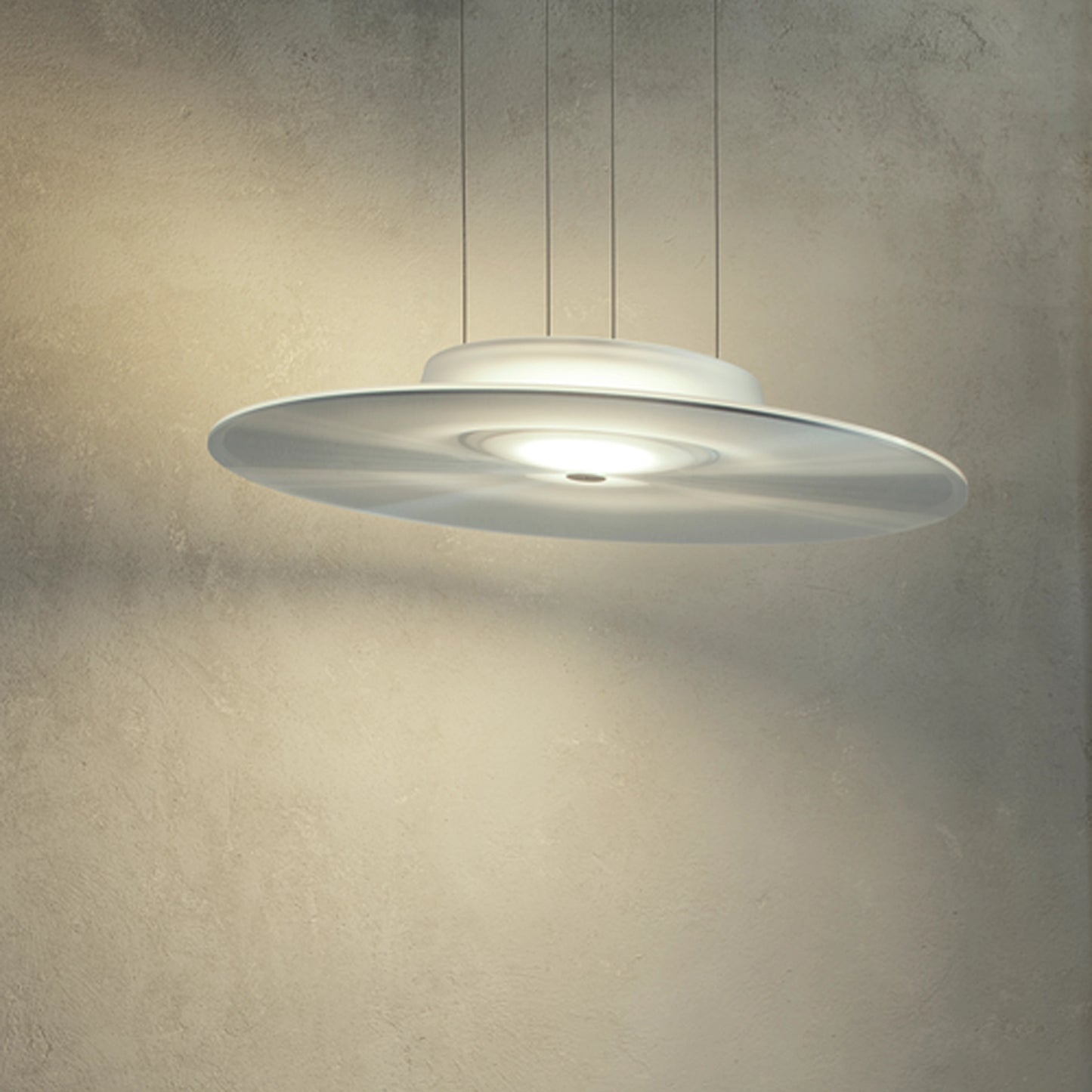 FLUDD Sospensione - lampada LED a Luce Diffusa con Mini-Prismature Antiabbaglianti