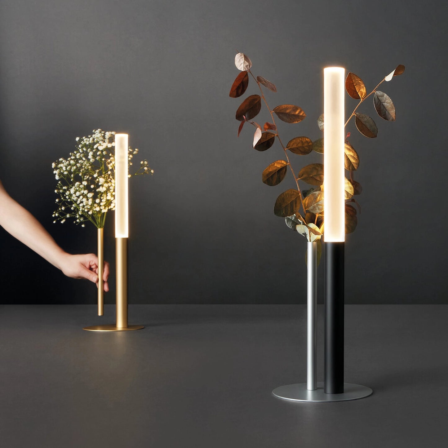 OGNIDOVE Cini&Nils - Lampada da tavolo ricaricabile LED con Vaso