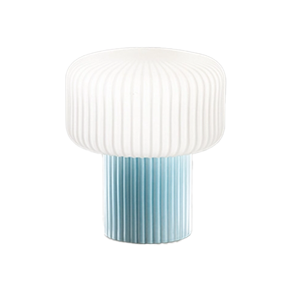 Lampada da Comodino Otty – Design Elegante in Metallo e Tessuto