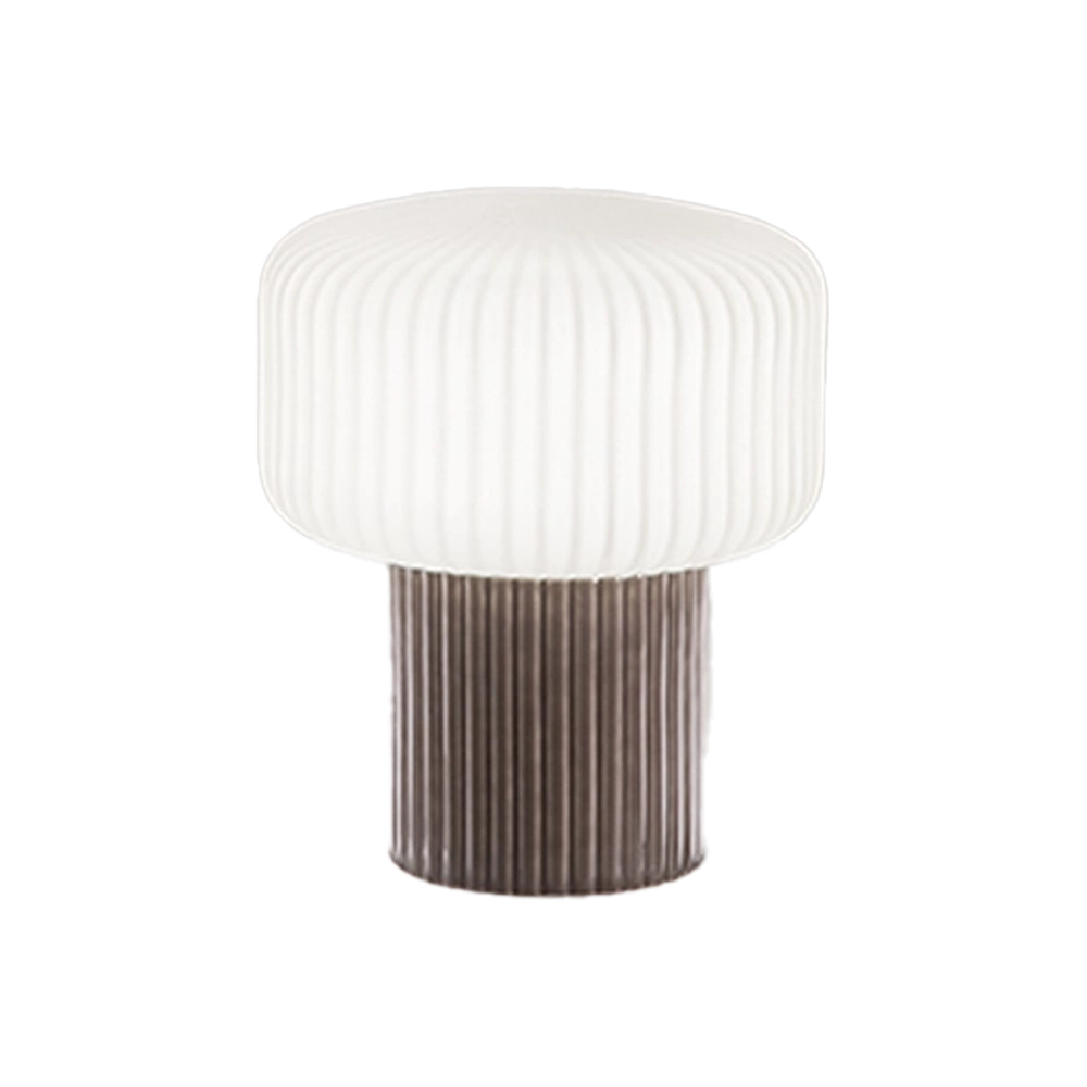 Lampada da Comodino Otty – Design Elegante in Metallo e Tessuto