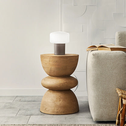 Lampada da Comodino Otty – Design Elegante in Metallo e Tessuto