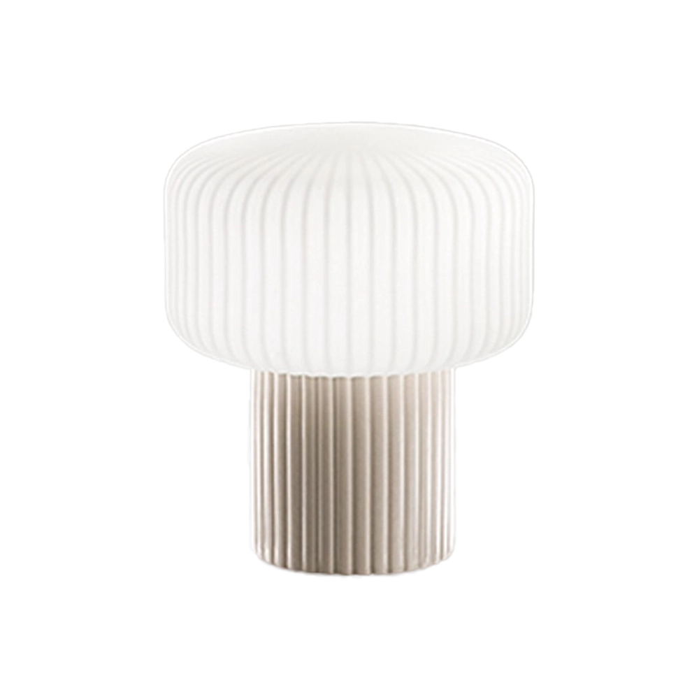 Lampada da Comodino Otty – Design Elegante in Metallo e Tessuto