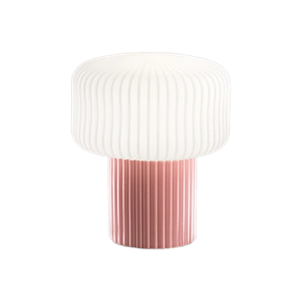 Lampada da Comodino Otty – Design Elegante in Metallo e Tessuto