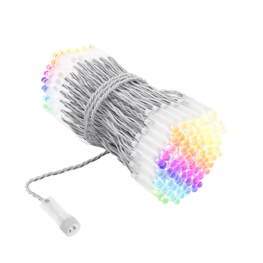 Stringa luminosa PLC con 250 capsule LED RGBW trasparenti Twinkly