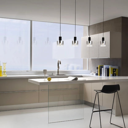 LOU 4 Luci Redo Group - Sospensione LED Lineare a 4 Cilindri
