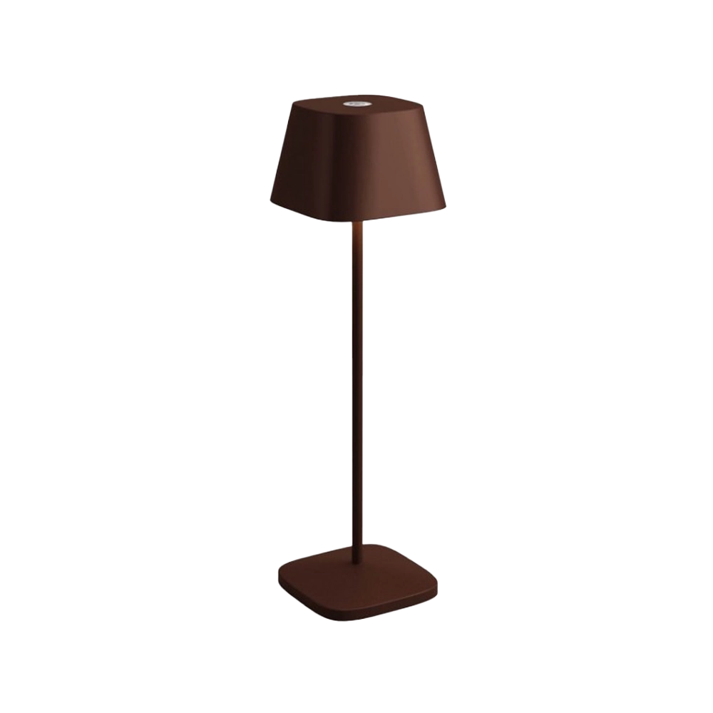 La Nuit – Lampada da Tavolo Ricaricabile Corten Opaco