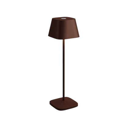La Nuit – Lampada da Tavolo Ricaricabile Corten Opaco