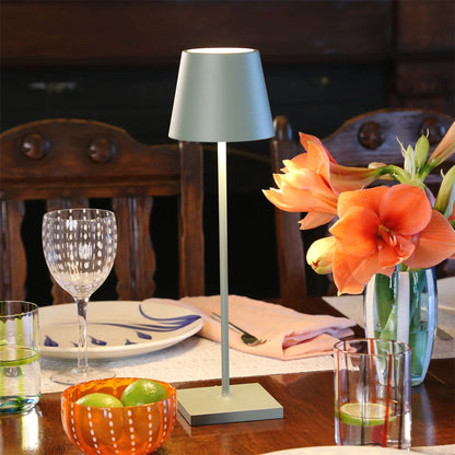 Poldina Pro Zafferano - Lampada da Tavolo Ricaricabile Finiture Lusso