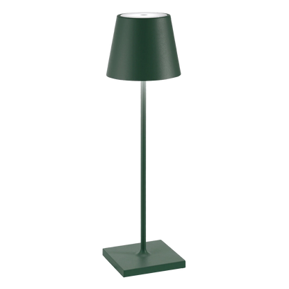 Poldina – Lampada da Tavolo Ricaricabile Bianco Opaco