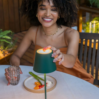 Poldina Pro Zafferano - Lampada da Tavolo Ricaricabile Finiture Lusso