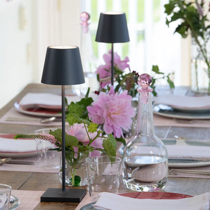 Poldina Pro Zafferano - Lampada da Tavolo Ricaricabile Finiture Lusso