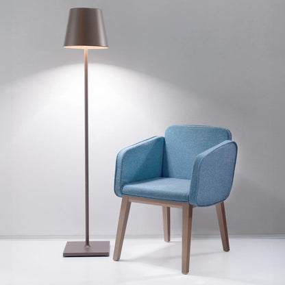 POLDINA XXL Zafferano - lampada da terra ricaricabile LED outdoor
