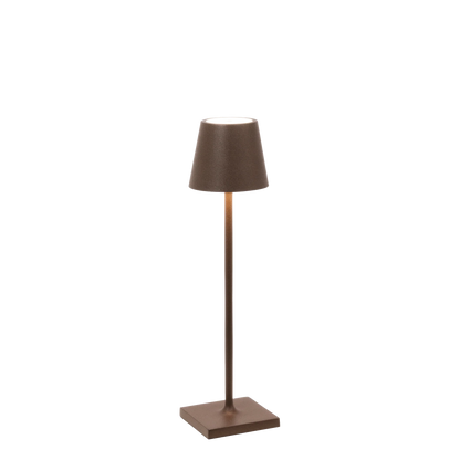 POLDINA MICRO Zafferano - Lampada da Tavolo Ricaricabile LED Ø 7 cm