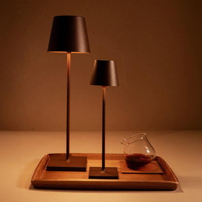 POLDINA MICRO Zafferano - Lampada da Tavolo Ricaricabile LED Ø 7 cm