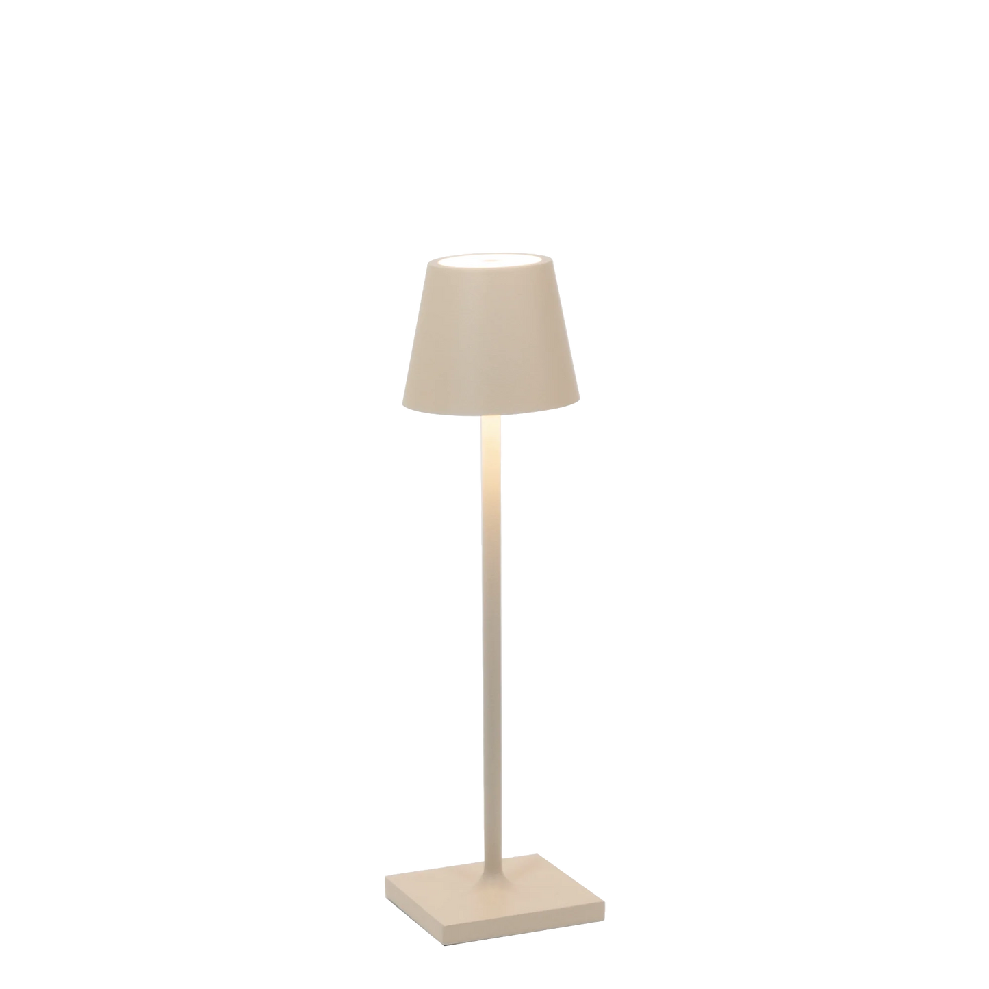 POLDINA MICRO Zafferano - Lampada da Tavolo Ricaricabile LED Ø 7 cm