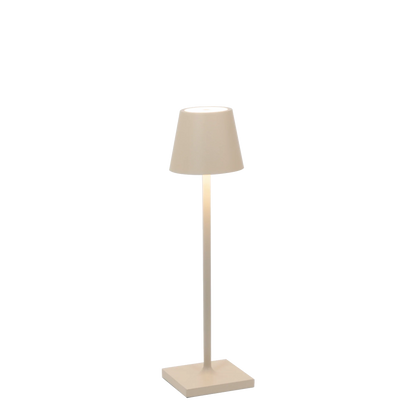 POLDINA MICRO Zafferano - Lampada da Tavolo Ricaricabile LED Ø 7 cm