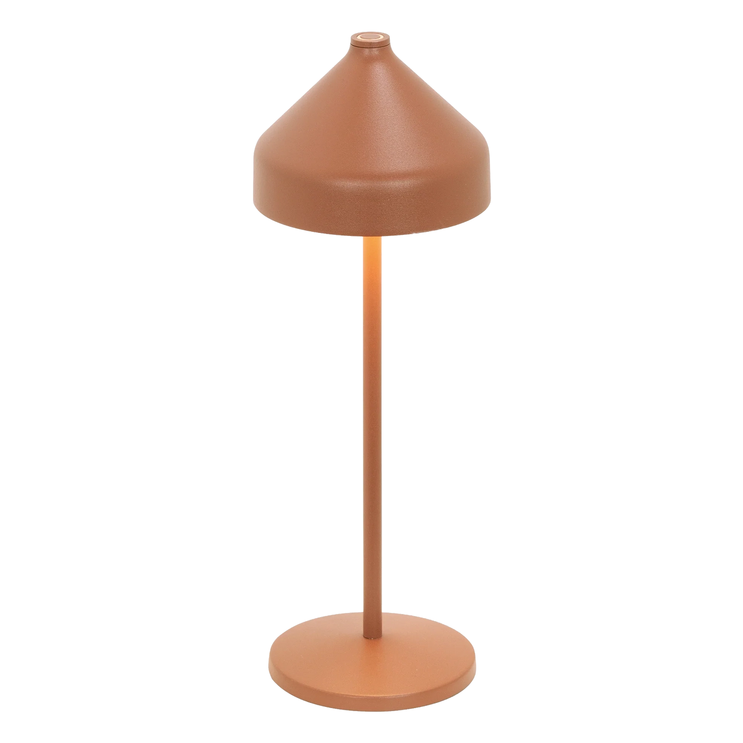 AMELIE Zafferano - Lampada da tavolo LED ricaricabile con dimmer touch