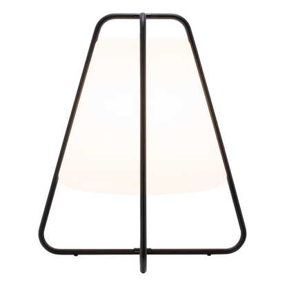 Teepee – Lampada da Tavolo Ricaricabile Nera Opaca
