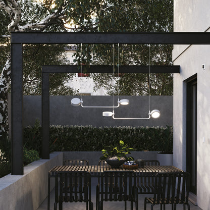 SUPER O Sospensione Zafferano - Lampada LED ricaricabile circolare
