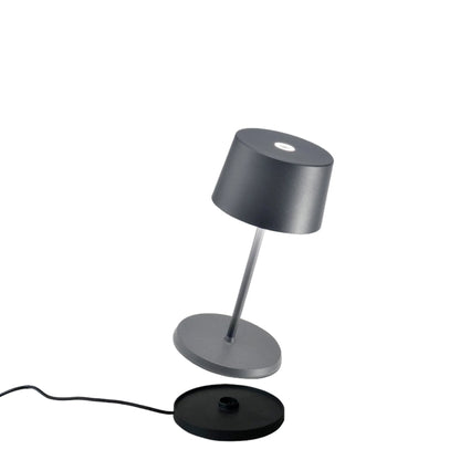 OLIVIA MINI Zafferano - Lampada da tavolo LED ricaricabile